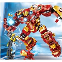 Lego Ninjago Avengers Iron Man ❤️ 568 Mảnh Ghép ❤️ Bộ Lego Ninjago Xếp Hình Siêu Robot màu vàng