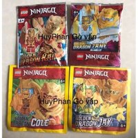 Lego Ninjago Golden Dragons Zane Kai Cole Jay CHÍNH HÃNG LEGO