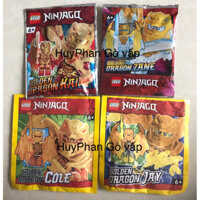Lego Ninjago Zane Kai Cole Jay Golden dragon New seal Chính hãng