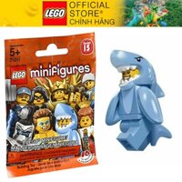 [Lego Official - Có Sẵn] Nhân vật LEGO Minifigures Series 15 71011 Shark Suit Guy - Chú bé mặc Cosplay cá mập NEWSEAL