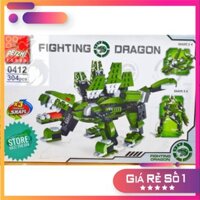 Lego Peizhi 0412 Lắp Ráp Rồng Chiến Đấu - Fighting Dragon ( 304 Mảnh ) [Hot]