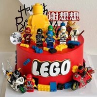 Lego Phantom Ninja Bánh Con Lắc Xe Máy Lắp Ráp Naruto Minifigure Bánh Trang Trí Phụ Kiện Sinh Nhật Cậu Bé 3.19
