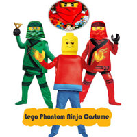 Lego Phantom Ninja Trang Phục Trẻ Em Bé Trai Bé Gái Blockman Trang Phục Trình Diễn Halloween