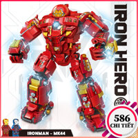 Lego Robot biến hình IronMan 586CT làm quà tặng cho bé, đồ chơi lắp ráp lego Ironman HulkBuster rèn luyện tư duy bé