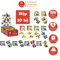 Lego robot bộ 10 hộp ghép hình cho bé, lego mô hình lắp ghép kích thích sự sáng tạo cho bé MÃ SỐ 001