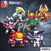 lego robot lego robot mini biến hình lego ninjago robot lego robot giá rẻ Tương thích Lego, mô hình robot cơ khí đô thị di động, đồ chơi lắp ráp trí tuệ cho bé trai, quà tặng trẻ em
