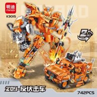 lego robot lego robot mini biến hình lego ninjago robot lego robot giá rẻ Xe chống phục Kích mới 2024, xe tăng, khối xây dựng cơ khí biến dạng, Robot lắp ráp, đồ chơi sinh nhật cho bé trai