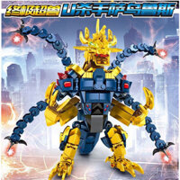 lego robot Tương thích với LEGO Ultraman Ultraman Ultraman Khối xây dựng búp bê cho bé trai Quà tặng đồ chơi lắp ráp xếp
