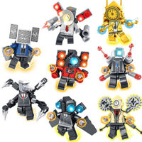 lego skibidi toilet giá rẻ đồ chơi cho bé trai Nhà vệ sinh người vs giám sát người xây dựng đồ chơi lắp ráp Lego Titan Âm thanh và TV Little Man Boy Mecha Boy