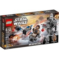 Lego Star Wars 75195 - Ski Speeder vs. First Order Walker Microfighters - Lego Xe trượt tuyết đối đầu robot đi bộ