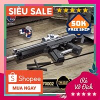 LEGO SUNG Bộ Đồ Chơi Xếp Hình WARRIOR 70002 Lắp Ráp Kiểu LEGO Mô Hình PUBG Sung SCAR 400+ Mảnh Ghép