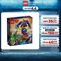 LEGO SUPERHEROES 76302 Đồ Chơi Lắp Ráp Robot Siêu Nhân Đại Chiến Lex Luthor (120 chi tiết)