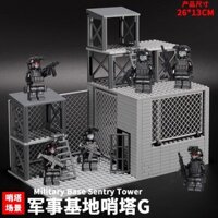 lego swat lego army Khối xây dựng cơ sở minifigure tương thích với LEGO cảnh sát quân sự lực lượng đặc biệt cậu bé xếp h