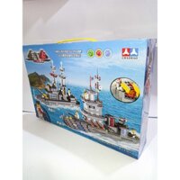 Lego tàu chiến máy bay chiến đấu 370 chi tiết