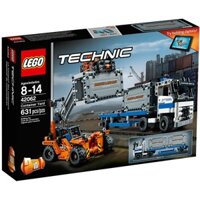 LEGO TECHNIC 42062 Container Yard Building Kit 631 Pieces - Xe công và xe nâng cẩu hàng - Xách tay từ Mỹ