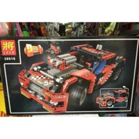 Lego Technology - bộ lắp 2 in 1 siêu xe V8 đỏ & xe container - 38016 (032) - 608 miếng