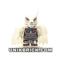 Lego UNIK BRICK Chima Windra Sói trắng chính hãng (như hình).