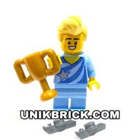 Lego UNIK BRICK Figure Skating Champion Series 22 Nhà vô địch trượt băng nghệ thuật chính hãng (như hình).