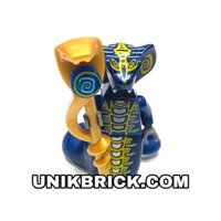 Lego UNIK BRICK Ninjago Skales Rắn xanh dương đuôi dài cầm trượng chính hãng (như hình)