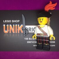 Lego UNIK BRICK Pirate Girl Nữ cướp biển trong Minifigures Series 20 chính hãng (như hình)