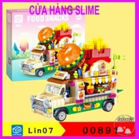Lego Xe Kem Mixue (SẴN) Lego đồ giải trí lắp ráp, xếp hình Qman 2029 - Xe Kem (388 Mảnh Ghép)