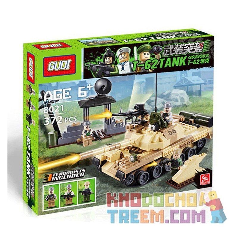 Lego xe tăng chiến Đấu Gudi 600019A!