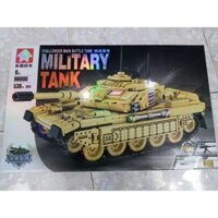 Lego xe tăng lắp ghép MILITARY TANK 66008 (MÀU VÀNG) với 536 chi tiếtLego xe tăng