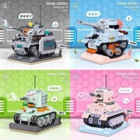 lego xe tăng lego mini mô hình lắp ráp WL Ville Xe Tăng Nhỏ Bằng Thép Sáng Tạo Nắp Nồi Macho Lớn Lắp Ráp Tòa Nhà Địa Phương Trang Trí Làm Quà Tặng