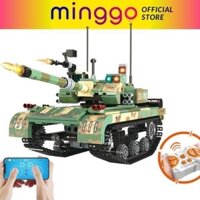 Lego xe tăng quân đội điều khiển từ xa lắp ráp bé trai MINGGO LG-20