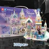 Lego xếp hình công chúa Elsa Snow Castle, lâu đài 360 chi tiết