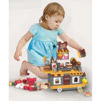 Lego xếp hình xe bán Hamburger và nhiều mẫu bánh (hàng khuyến mãi friso)