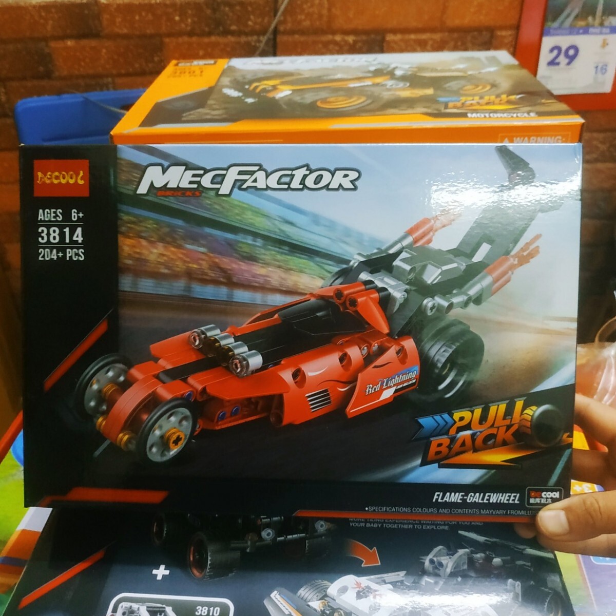 Lego xếp hình xe đua đỏ 3D 3814 204 chi tiết