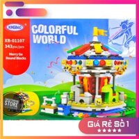 Lego Xingbao Lắp Ráp Vòng Xoay Ngựa Gỗ - Xoay 360 Độ ( 343 Mảnh ) [Hot]