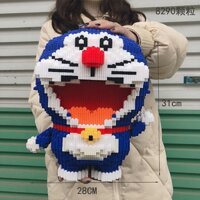 legoDoraemon Khối xây dựng hạt vi mô Người lớn có độ khó cao Tương thích với Lego DIY Bộ xếp hình lắp ráp ba chiều Quà t