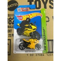 LeHuong Diecast - Xe Hot Wheels Ducati 1199 Panigale (Màu Vàng)