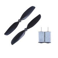 LEI 2set/pack N30 Micro DC-motor with Black Propeller Model Airplane Motor Suit