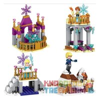LELE 37003 non Lego NỮ HOÀNG BĂNG GIÁ 4 TRONG 1 bộ đồ chơi xếp lắp ráp ghép mô hình Frozen HAPPY PRINCESS 281 khối