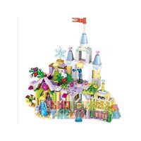 LELE 37020 non Lego LÂU ĐÀI ANNA ELSA bộ đồ chơi xếp lắp ráp ghép mô hình Friends HAPPY PRINCESS Các Bạn Gái