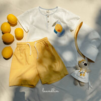 Lemon Grove Set - LAANDLIN - Bộ Quần Áo Họa Tiết Quả Chanh Vàng Cho Bé Trai Đến 6 Tuổi - Hàng Có Sẵn