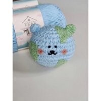 Len Bóng Móc Trái Đất Dễ Thương Tự Tẩy Giả Gấu Tay Đan DIY Chất Liệu Túi Tự Chế Túi Treo Móc Khóa