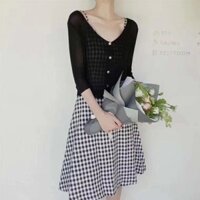 Len cardigan mỏng