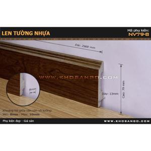 Len chân tường sàn gỗ NV79-8