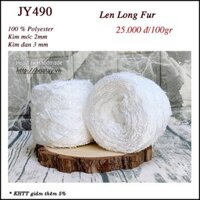 Len Long Fur Trắng JY490