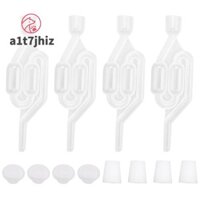 Lên men Airlock, Pha Airlock Rượu Airlock Bia Airlock với cao su Airlock Nút chặn khí nén Airlock Đôi Bubble Airlock để làm rượu, Bia Bia Bia Bia Bia Carboy Fermenter