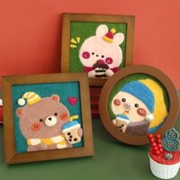 Len nỉ chọc nhạc handmade DIY gói chất liệu đơn giản dành cho người mới bắt đầu làm phim hoạt hình khung ảnh trang trí cặp đôi quà tặng