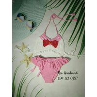 [Len sợi đan móc] Bikini handmade cho bé gái