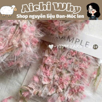 Len thủ công Mix mohair 120g || Len thiết kế