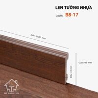 Len Tường nhựa B8-17