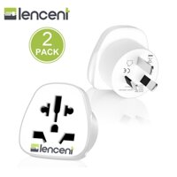 Lencent 2 Gói Bộ chuyển đổi du lịch thế giới / Malaysia sang Úc Khách từ Mỹ / Châu Âu / Vương quốc Anh sang Bộ chuyển đổi phích cắm Bộ chuyển đổi sạc 3 chân AU
