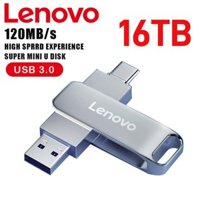 Lenovo 16TB U Disk Mini Pen Drive Bộ nhớ Usb Ổ đĩa Flash Usb mới 8TB 2TB LOẠI C Usb tốc độ cao 3.1 Chống nước Pendrive Kim loại